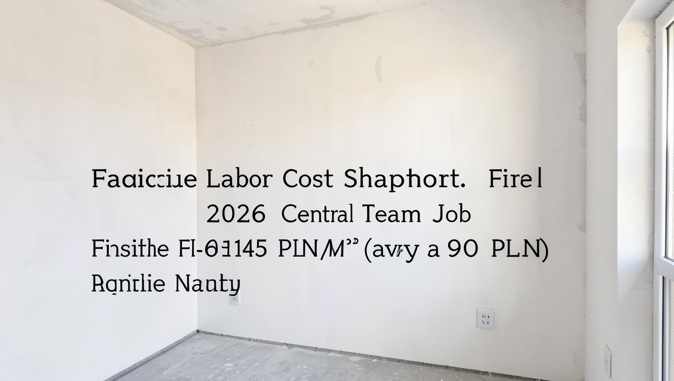 Robocizna elewacji za m² na gotowo