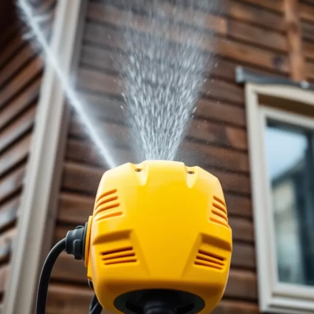 Mycie elewacji drewnianej karcherem